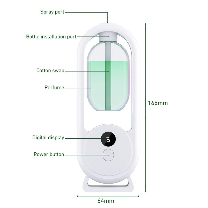 Rechargeable Air Diffuser Humidifier With Fragrance And Light